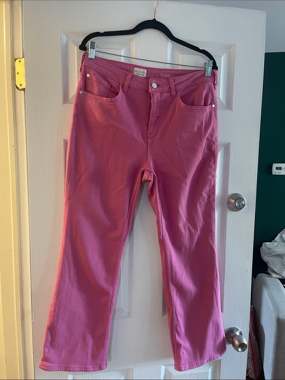 Pilcro Anthropologie Pink straight Jeans